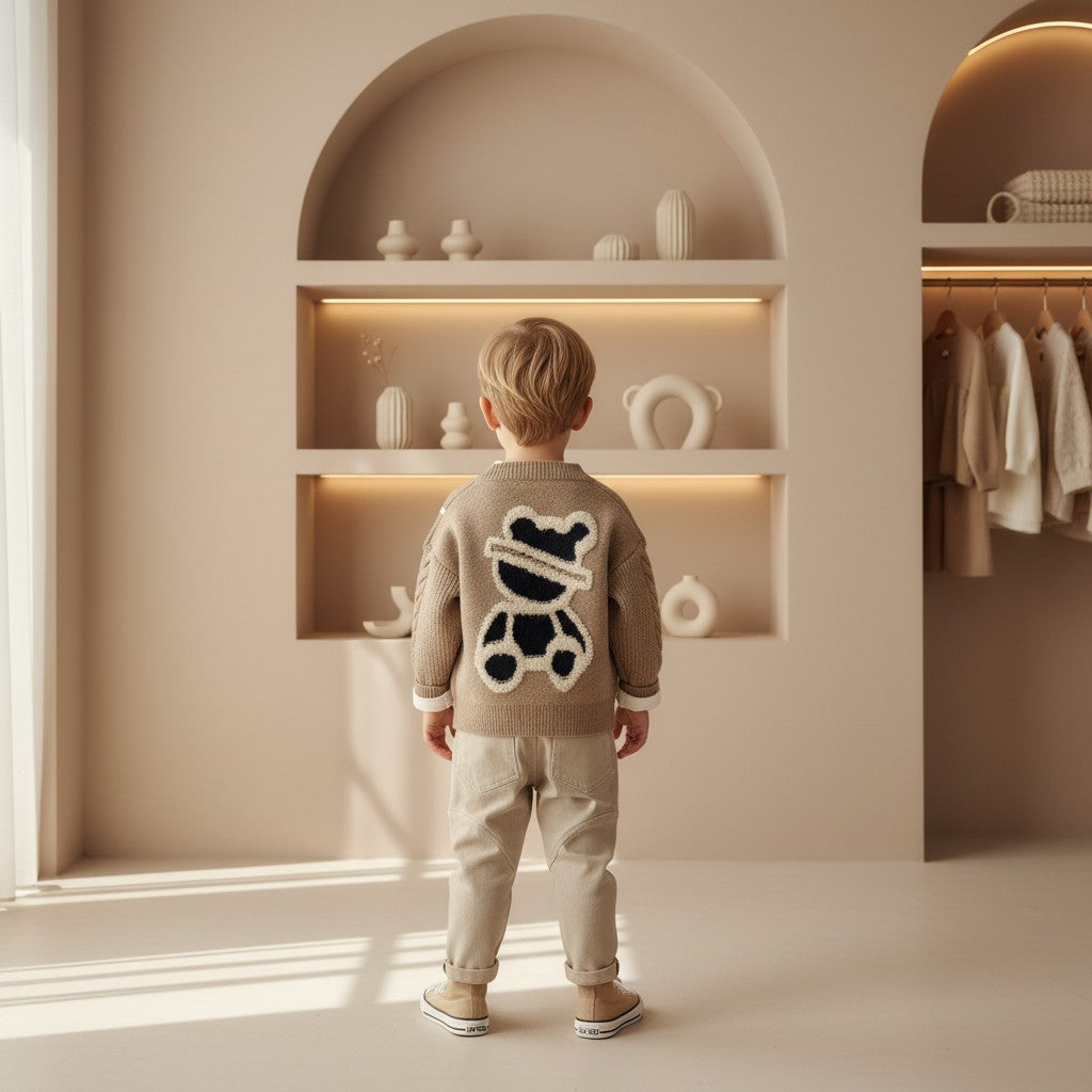Archie Bear Cardigan & Pants Set