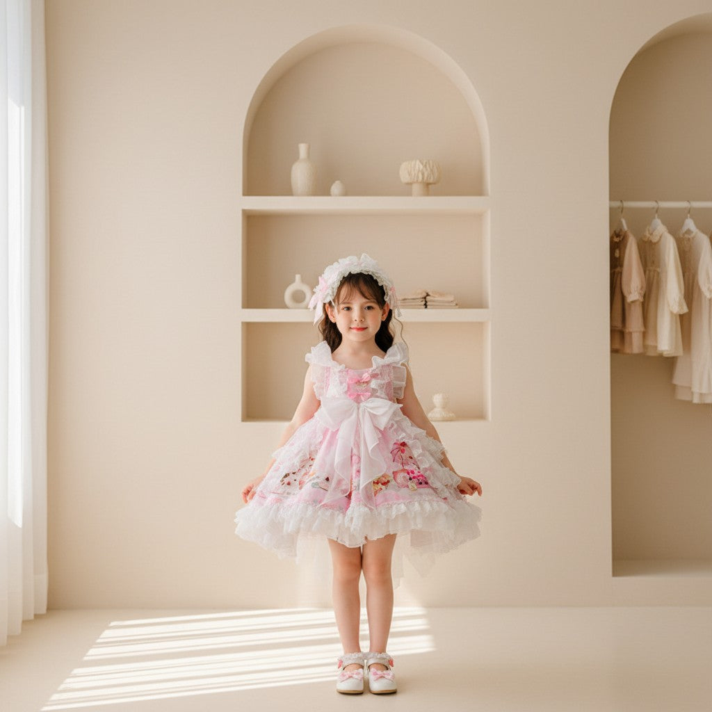 Blush Floral Garden Princess Dress