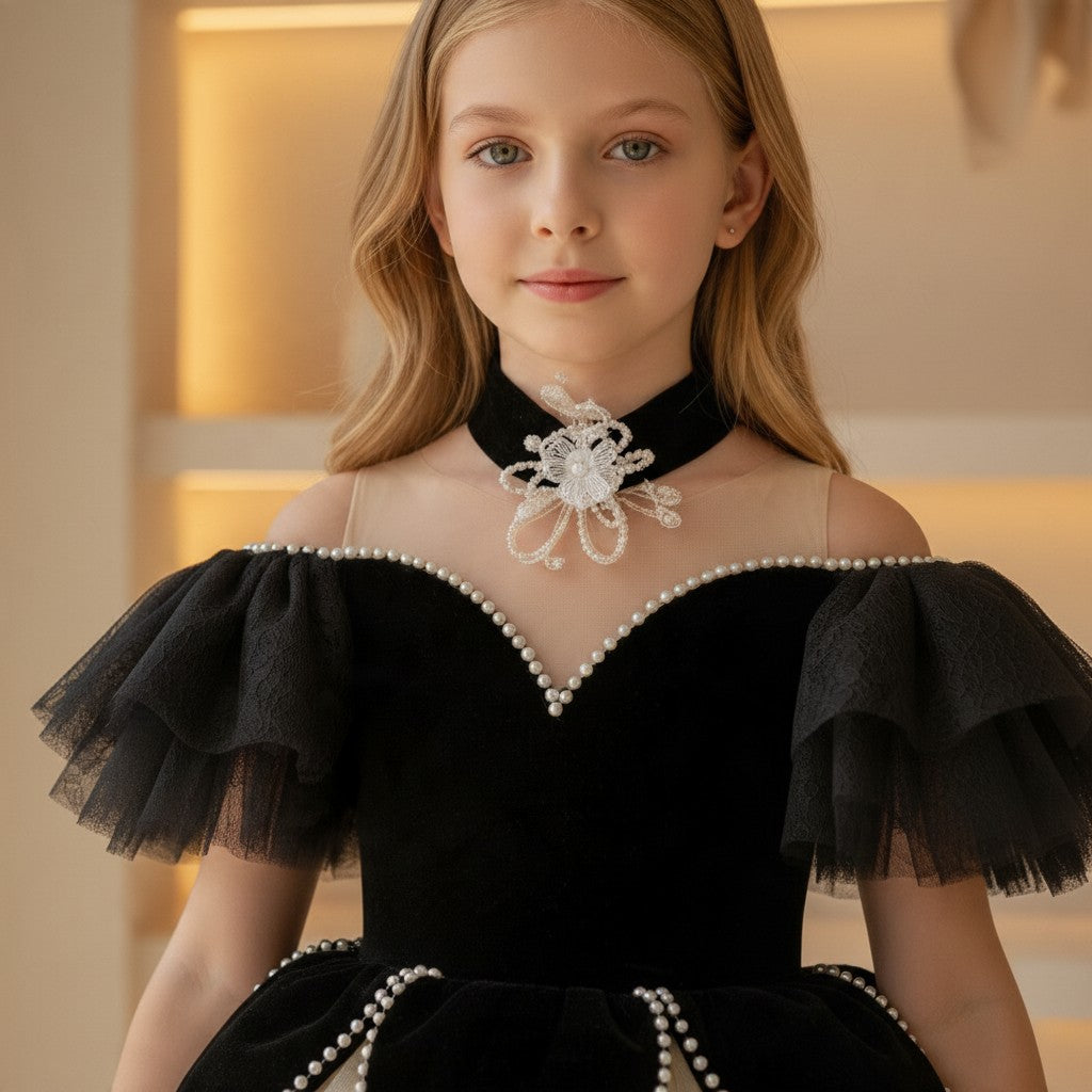 Arabella Black & Champagne Princess Dress