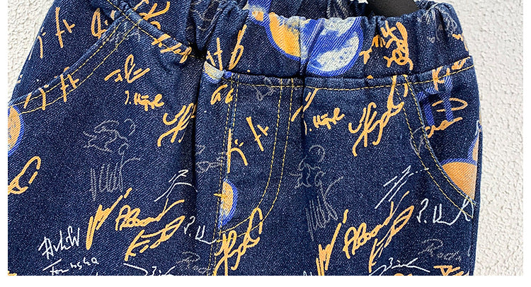 Hudson Printed Denim Set