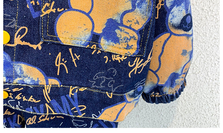 Hudson Printed Denim Set