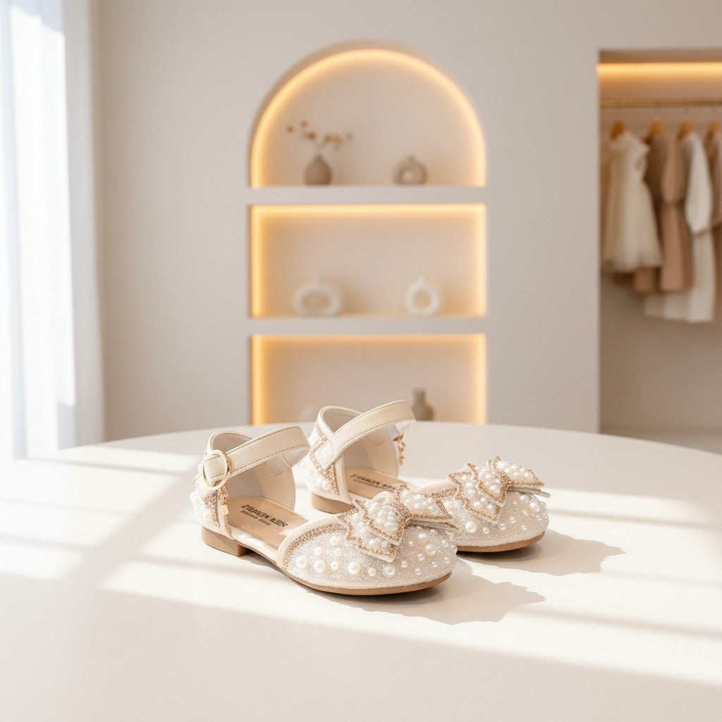 Aurora Pearl Bow Sandals