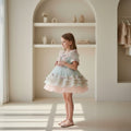 Pastel Bloom Bow Princess Dress