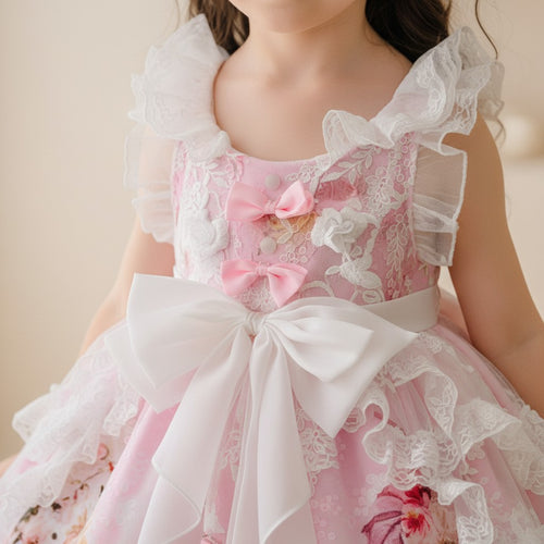 Blush Floral Garden Princess Dress