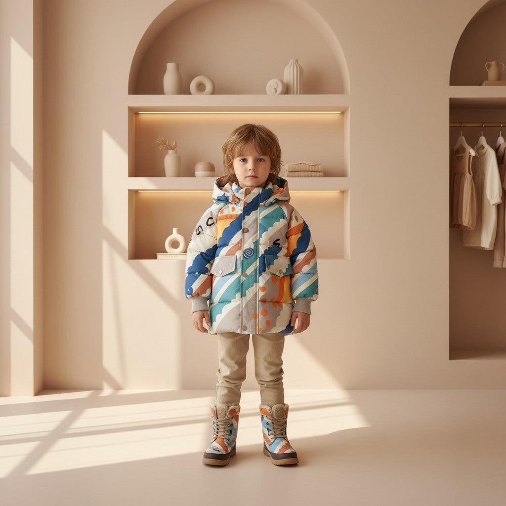 Finn Colorwave Hooded Coat