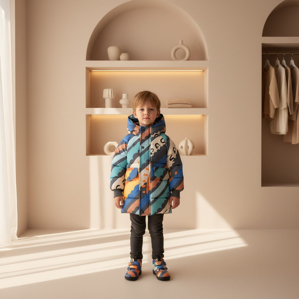 Finn Colorwave Hooded Coat