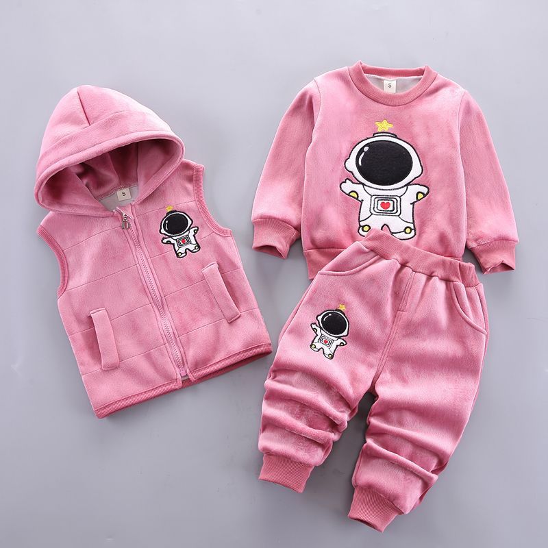 Baby Children's Spring Clothes Three-Piece Set
