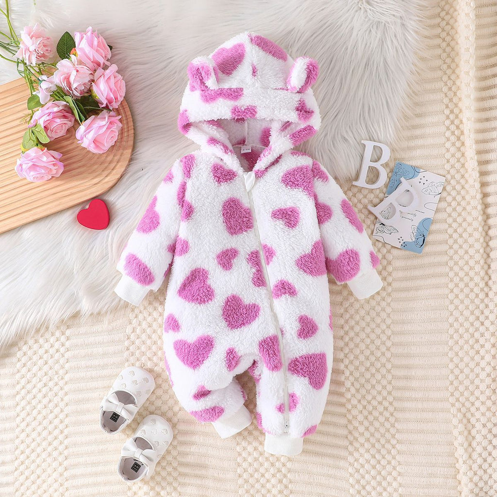 Kids' Hooded Long Sleeve Romper