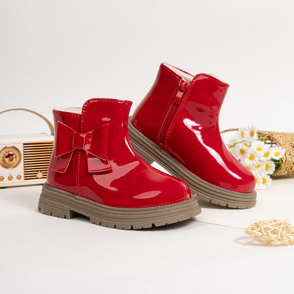 Little Bow Gloss Boots