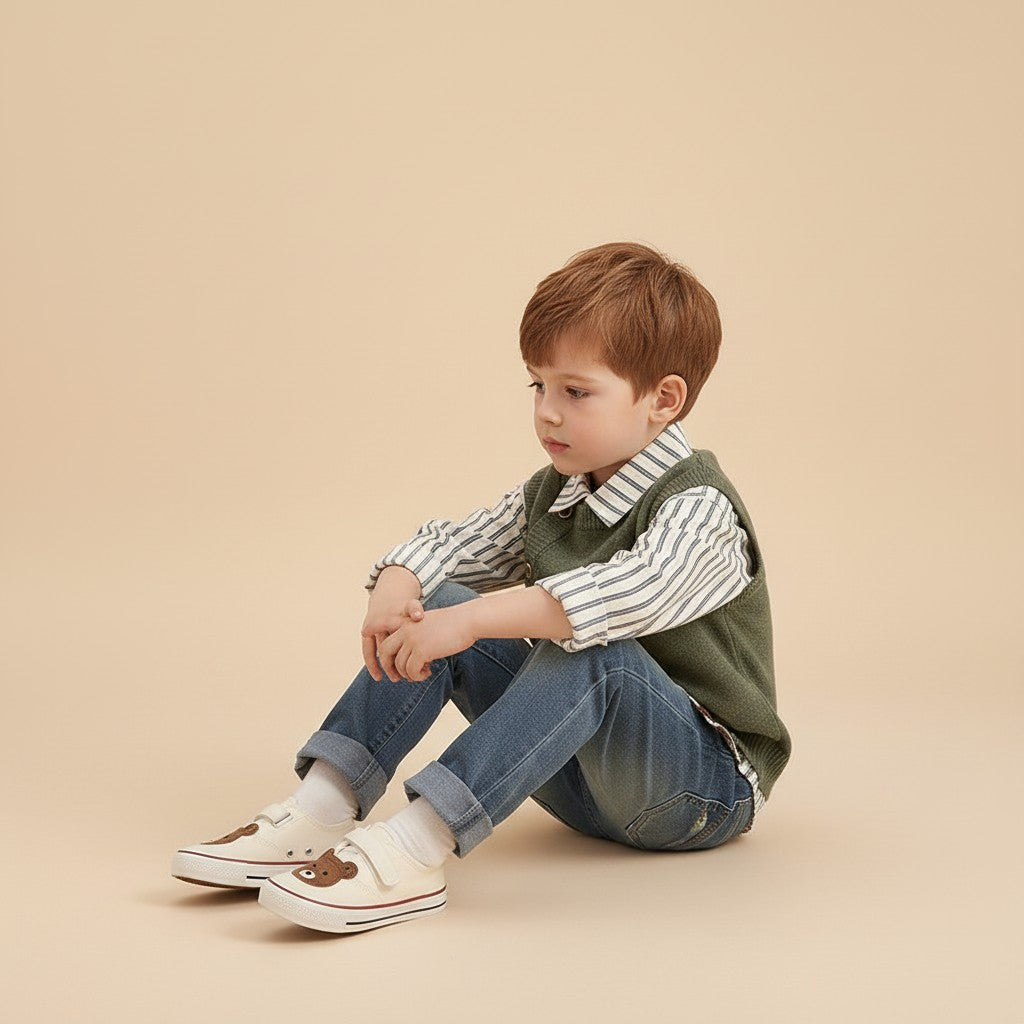Little Gentleman Korean Knit Set