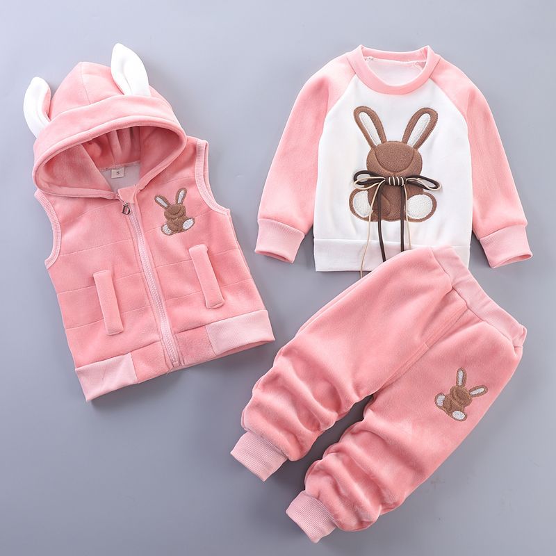 Baby Children's Spring Clothes Three-Piece Set
