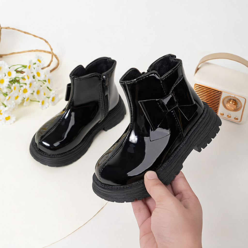 Little Bow Gloss Boots