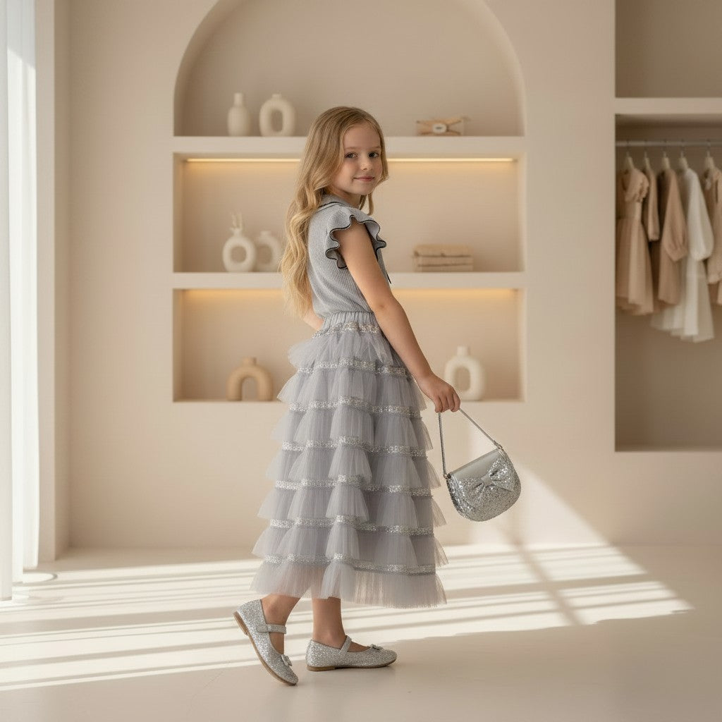 Silver Belle Tulle Set
