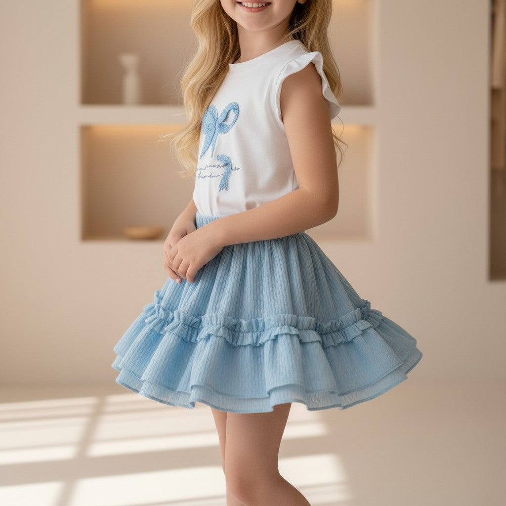 Bleu Ribbon Tulle Set
