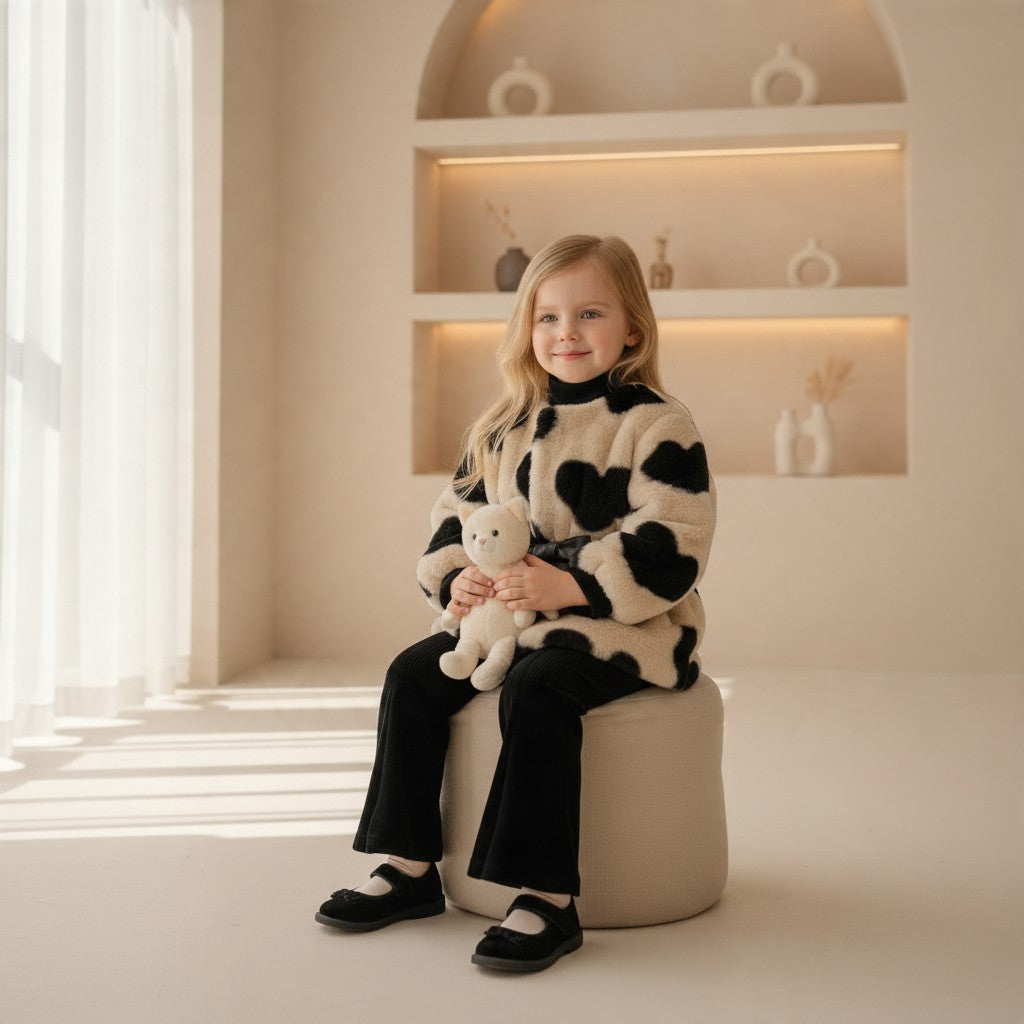 Amelie Heart Bow Coat