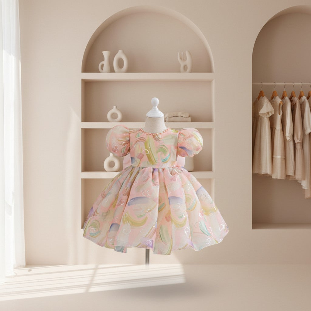 Pastel Petal Princess Dress