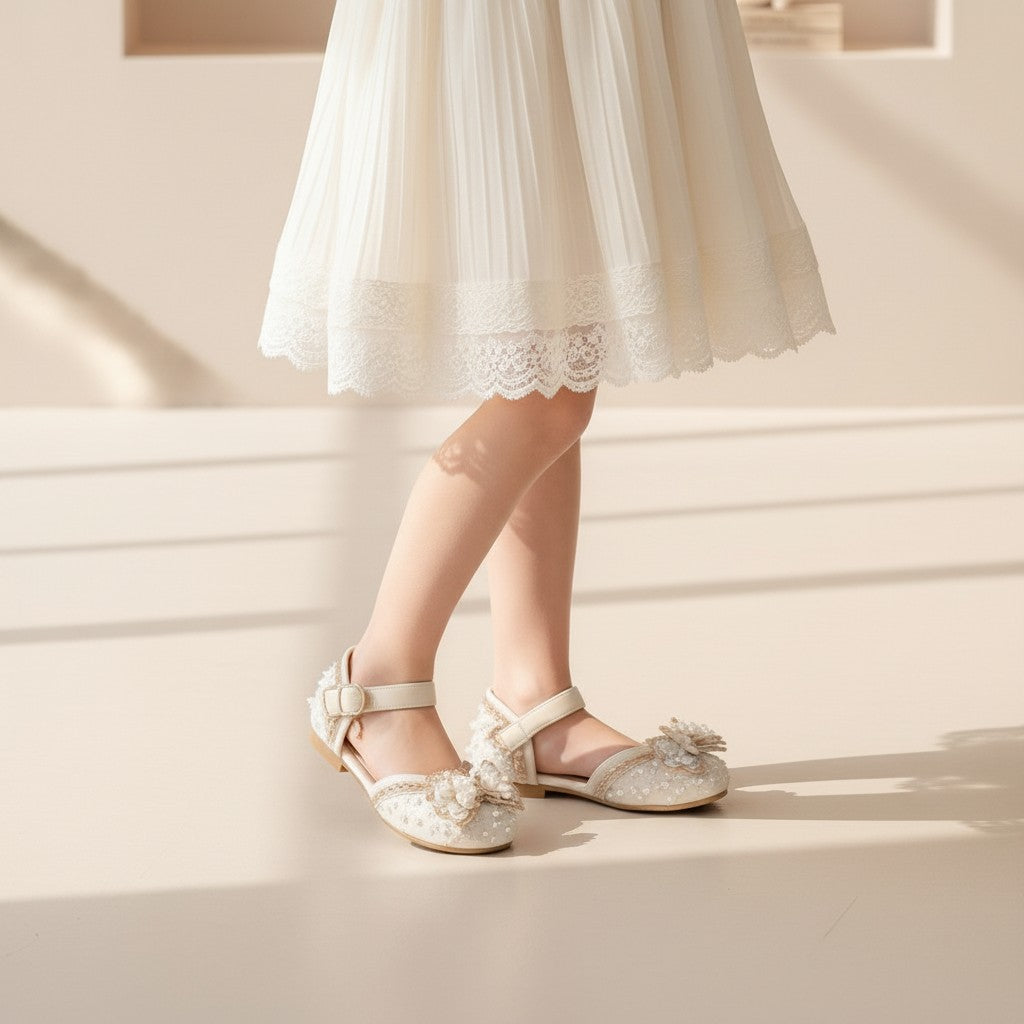 Aurora Pearl Bow Sandals