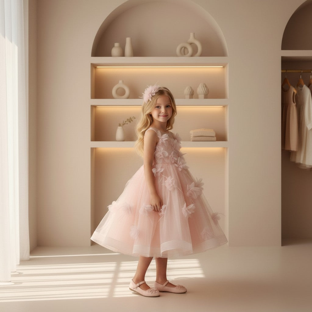 Amélie Blush Tulle Gown