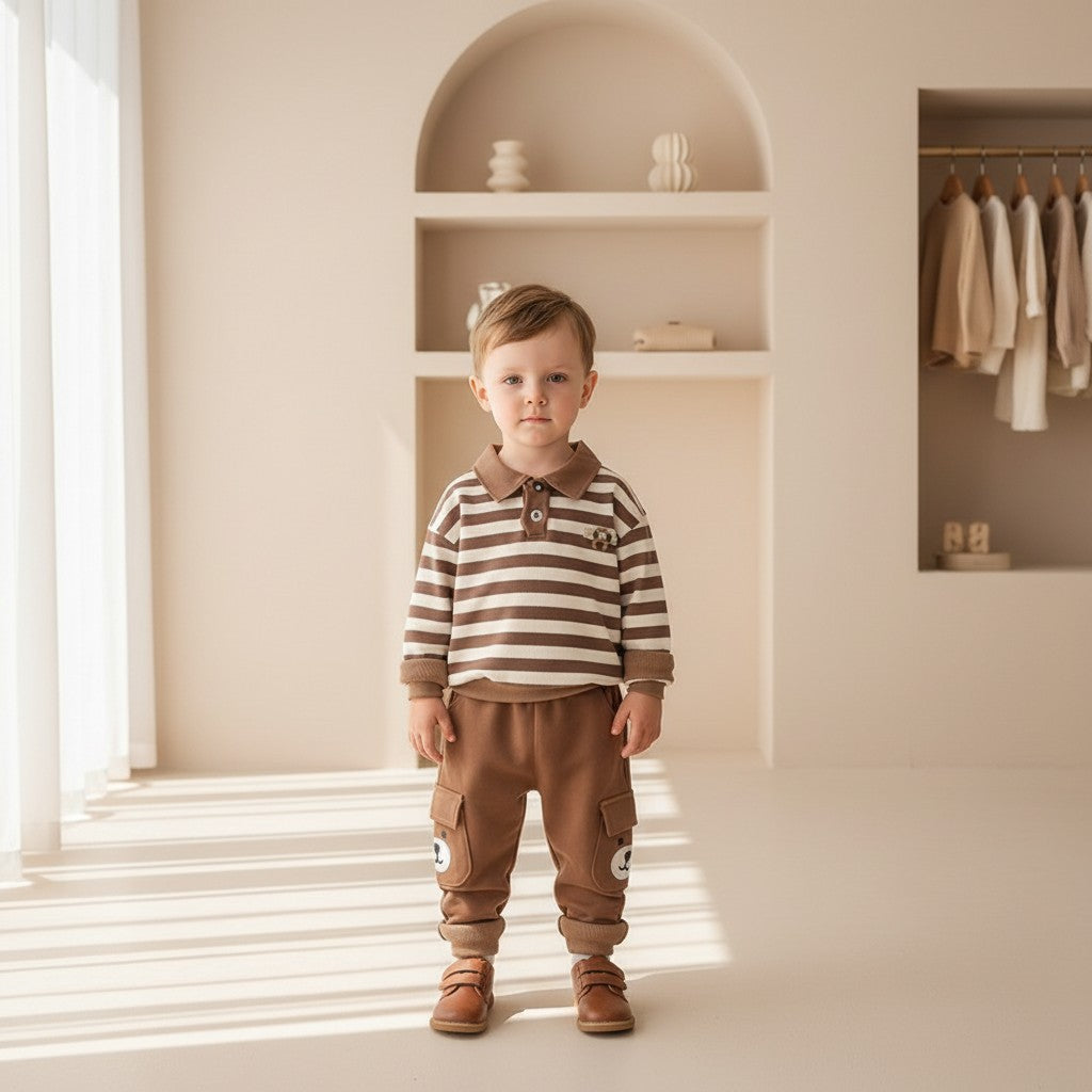 Theo Cozy Stripe Set