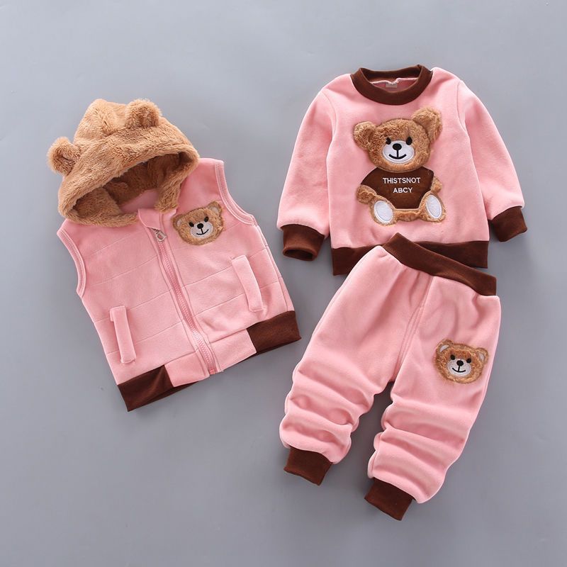 Baby Children's Spring Clothes Three-Piece Set
