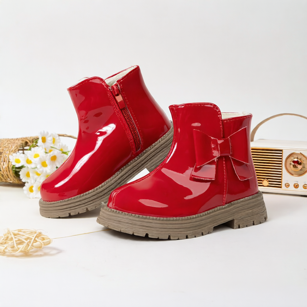 Little Bow Gloss Boots