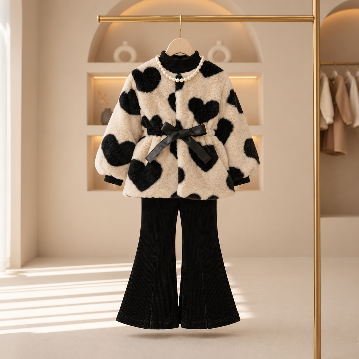 Amelie Heart Bow Coat