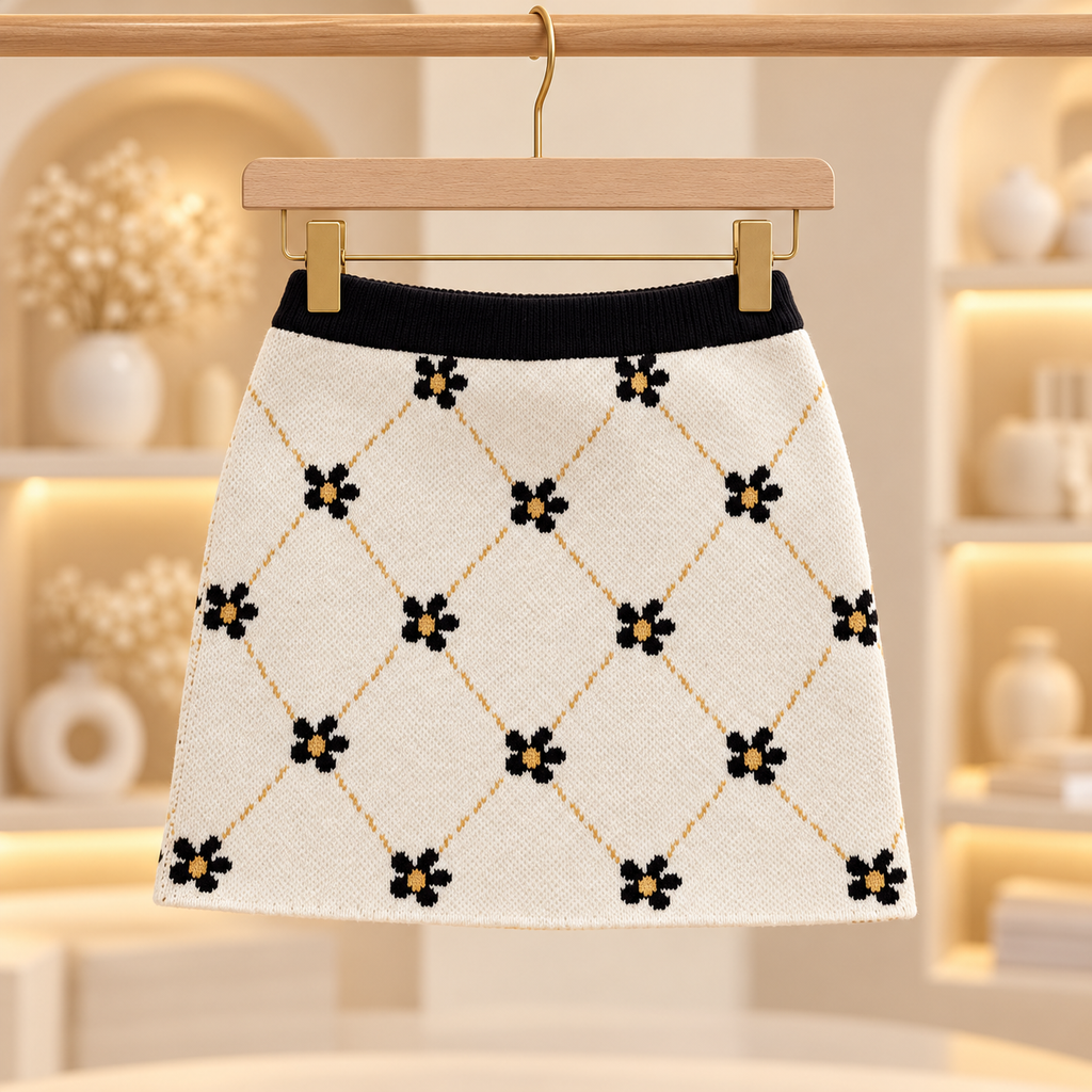 Colette Floral Cardigan & Skirt Set