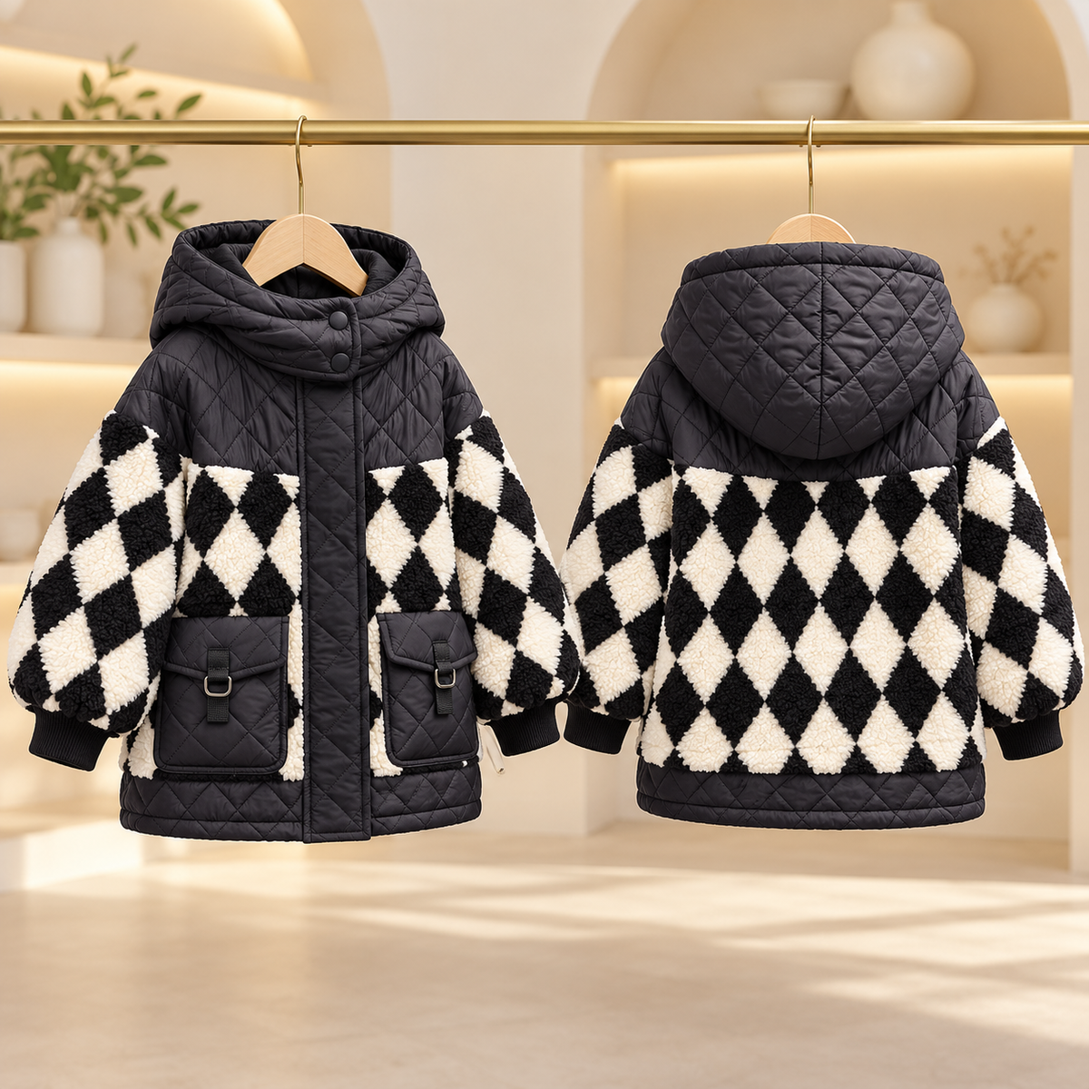 Remy Diamond Fleece & Quilted Jacket