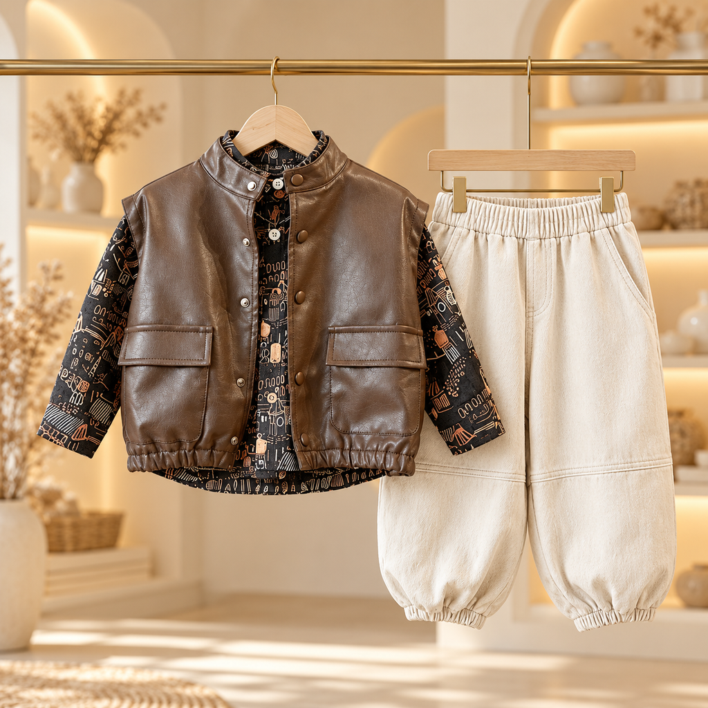 Jasper Vest, Shirt & Pants Three-Piece Set