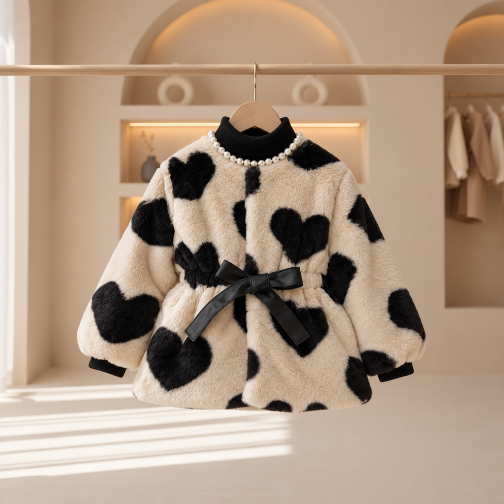 Amelie Heart Bow Coat