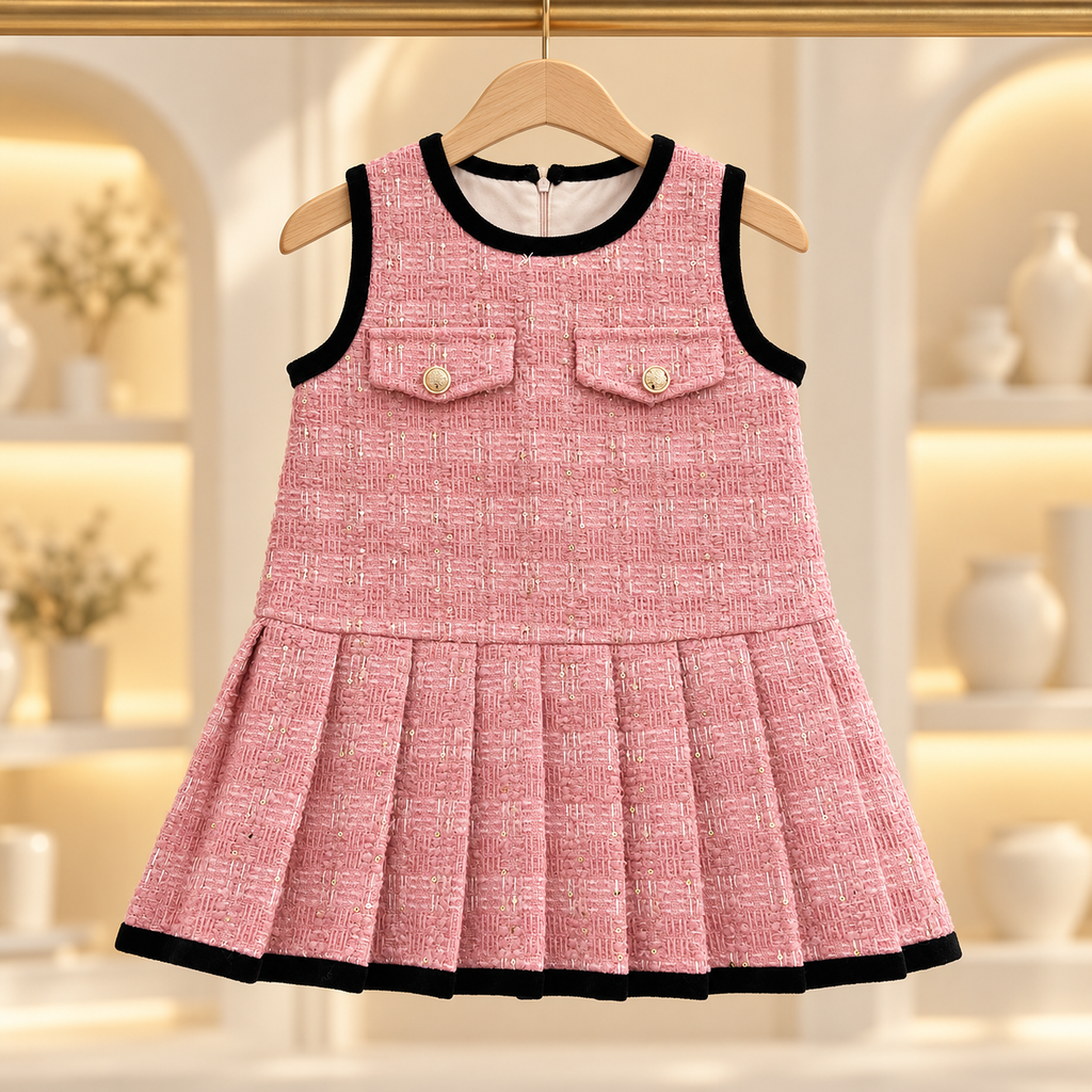 Camille Bow Jacket & Pleated Dress Set