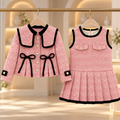 Camille Bow Jacket & Pleated Dress Set