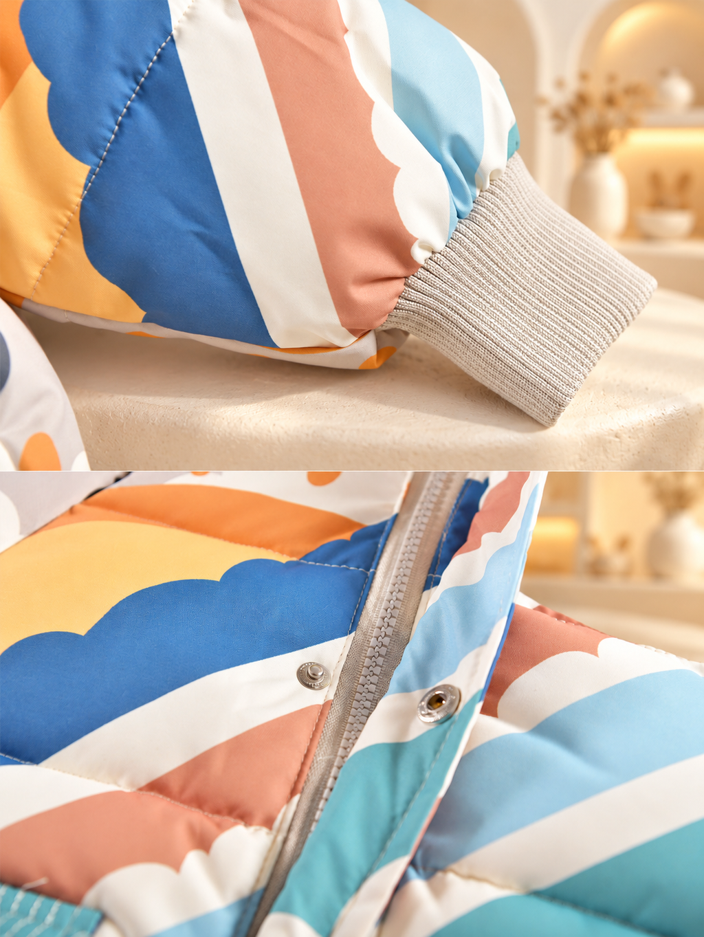 Finn Colorwave Hooded Coat