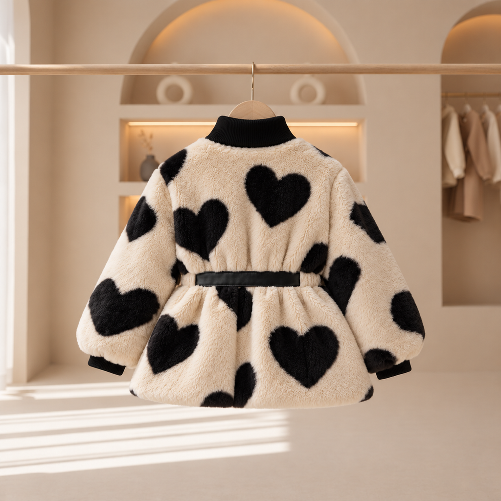 Amelie Heart Bow Coat