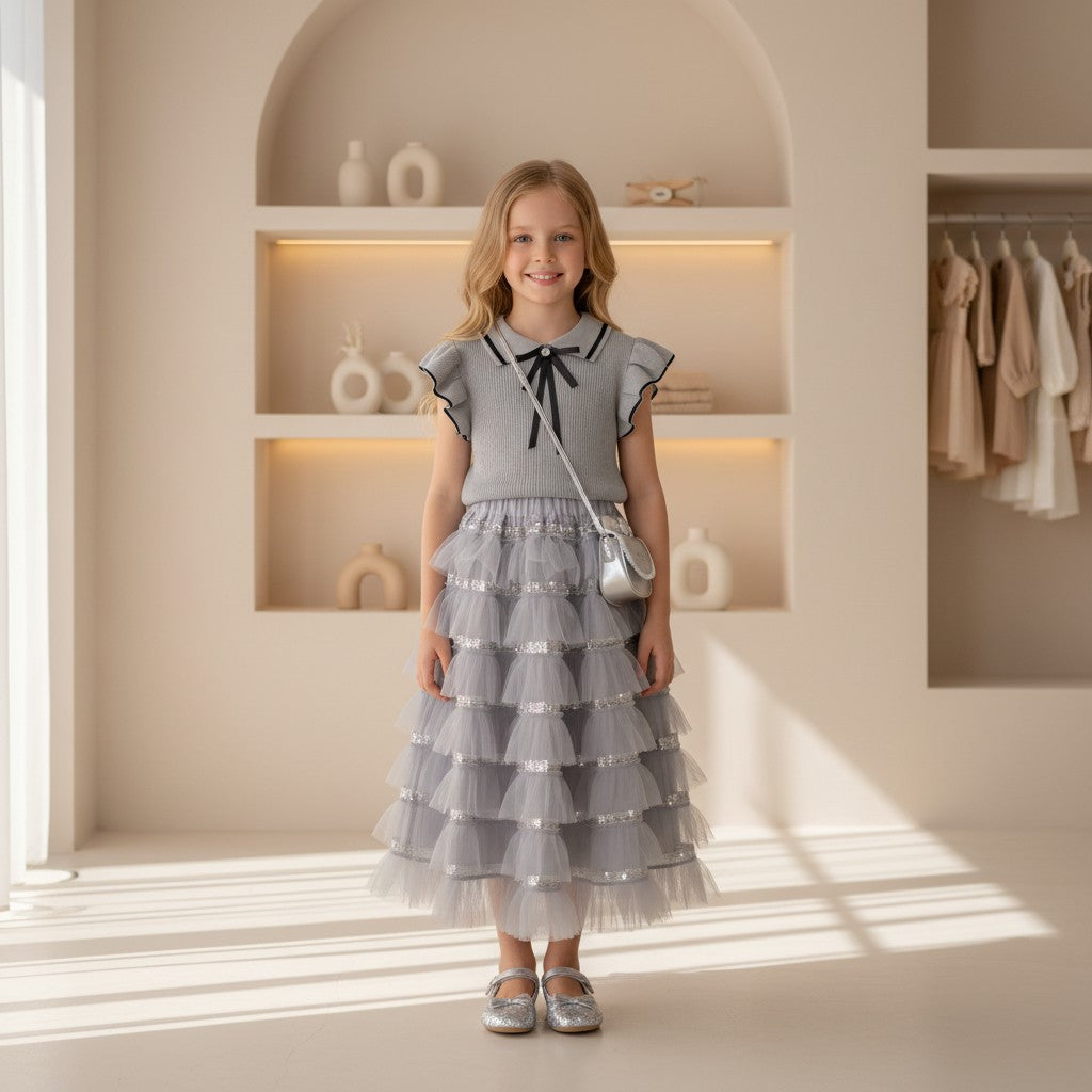 Silver Belle Tulle Set