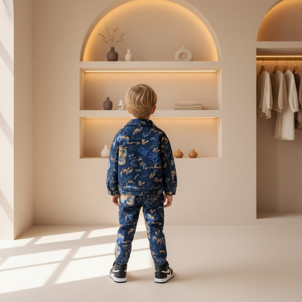 Hudson Printed Denim Set