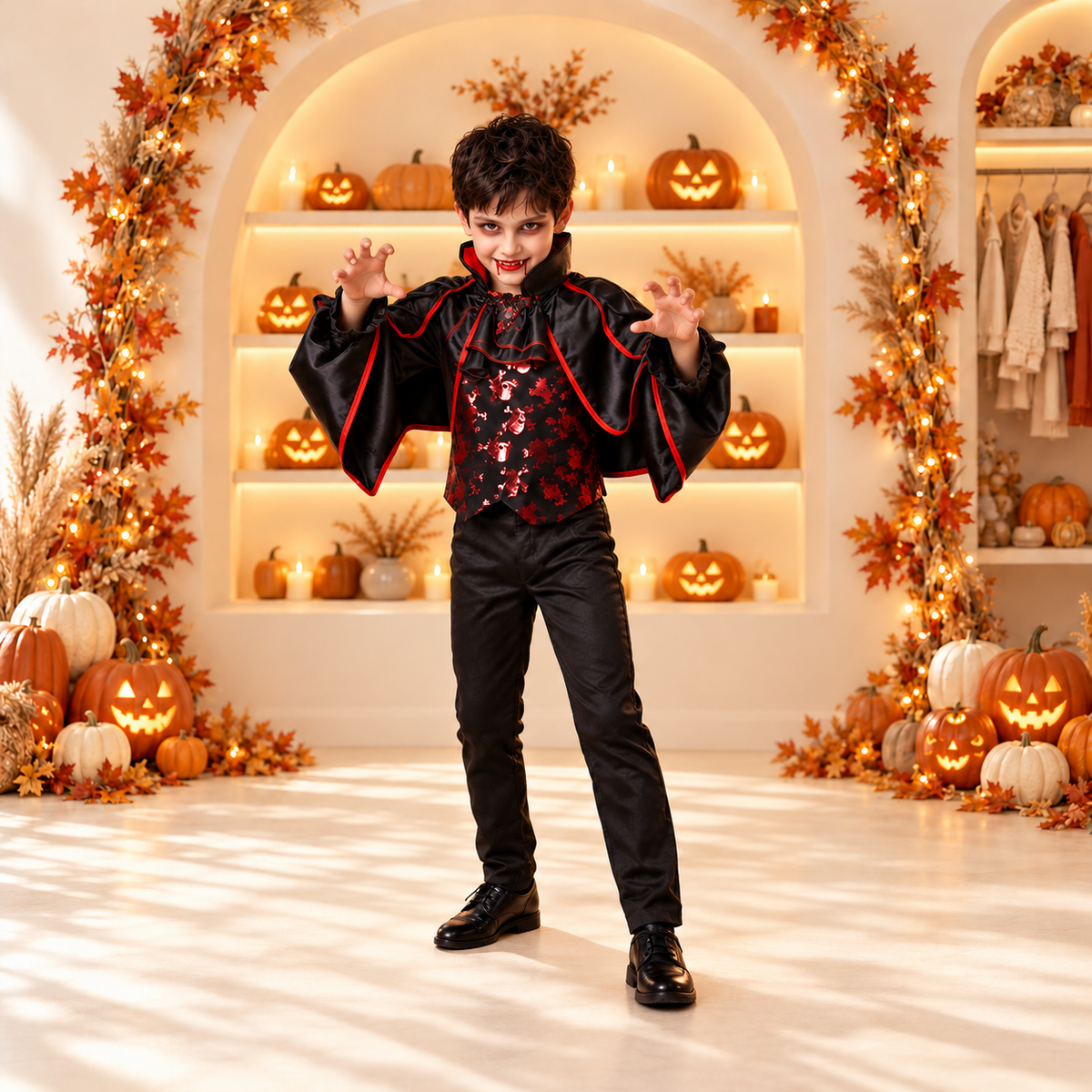 Kids’ Vampire Halloween Costume — Boy & Girl Styles