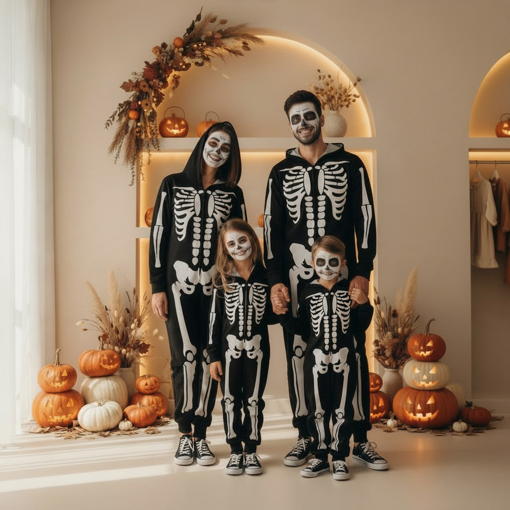 Matching Family Skeleton Onesie Pajamas