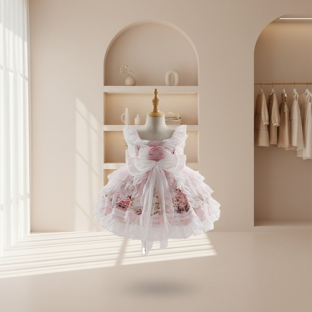 Blush Floral Garden Princess Dress