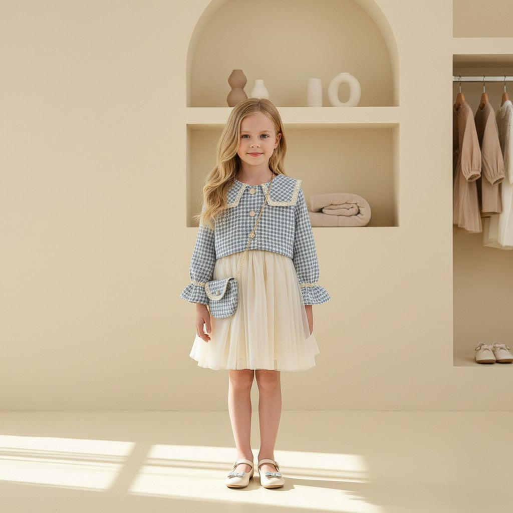 Elara Knit Tulle Set