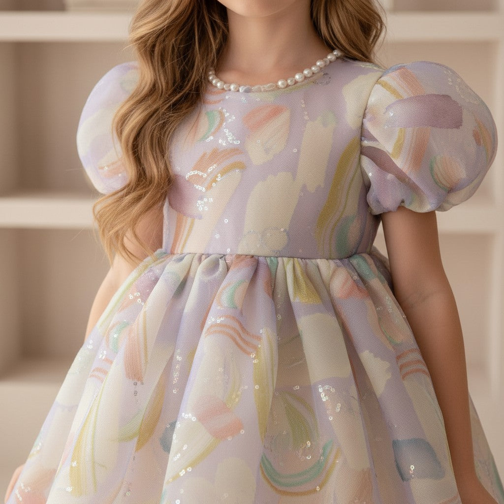 Pastel Petal Princess Dress
