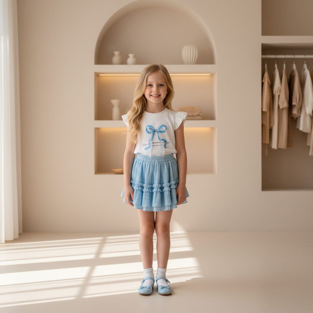 Bleu Ribbon Tulle Set