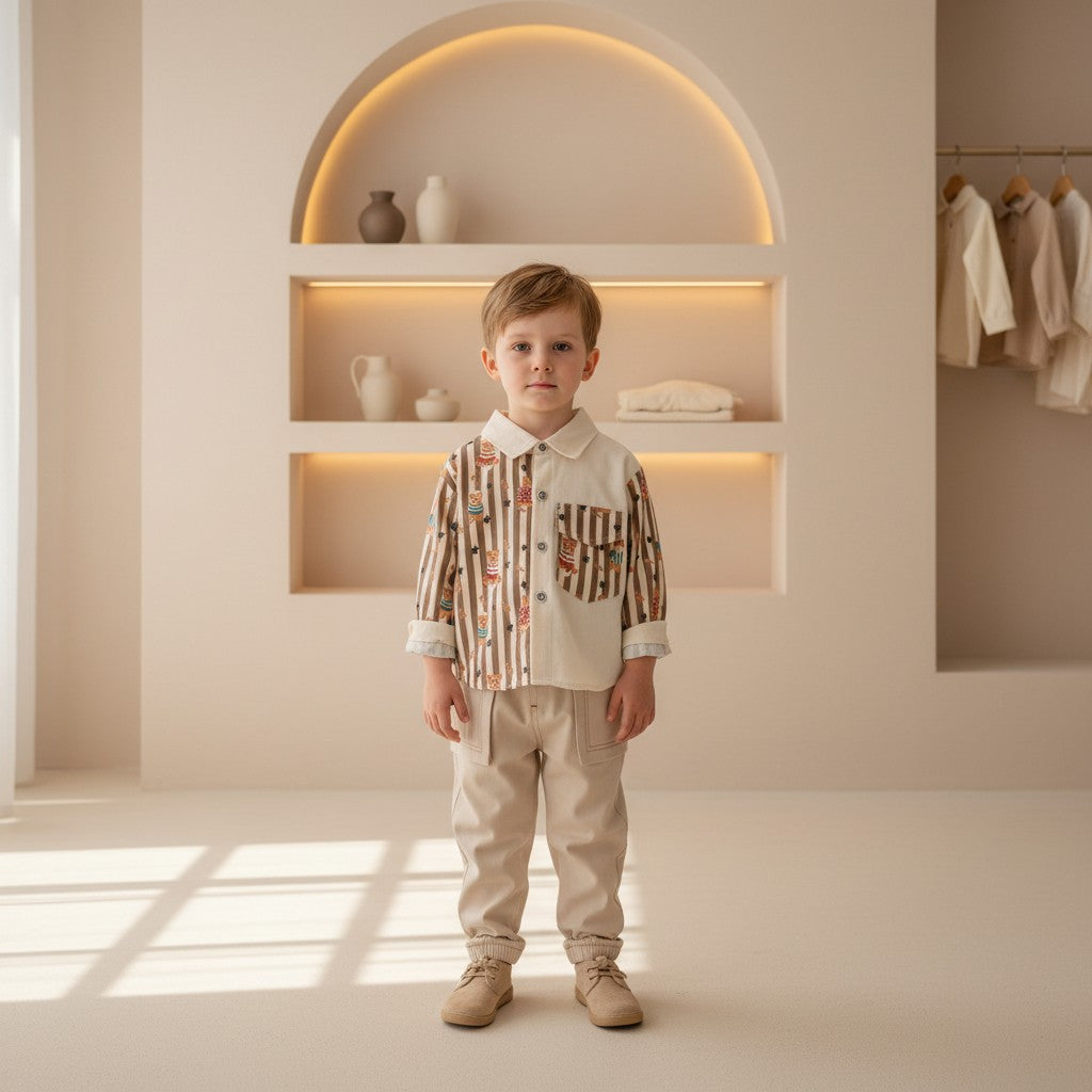 Milo Striped Shirt & Pants Set