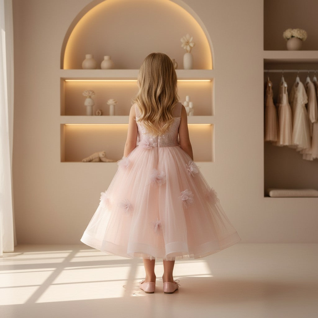Amélie Blush Tulle Gown