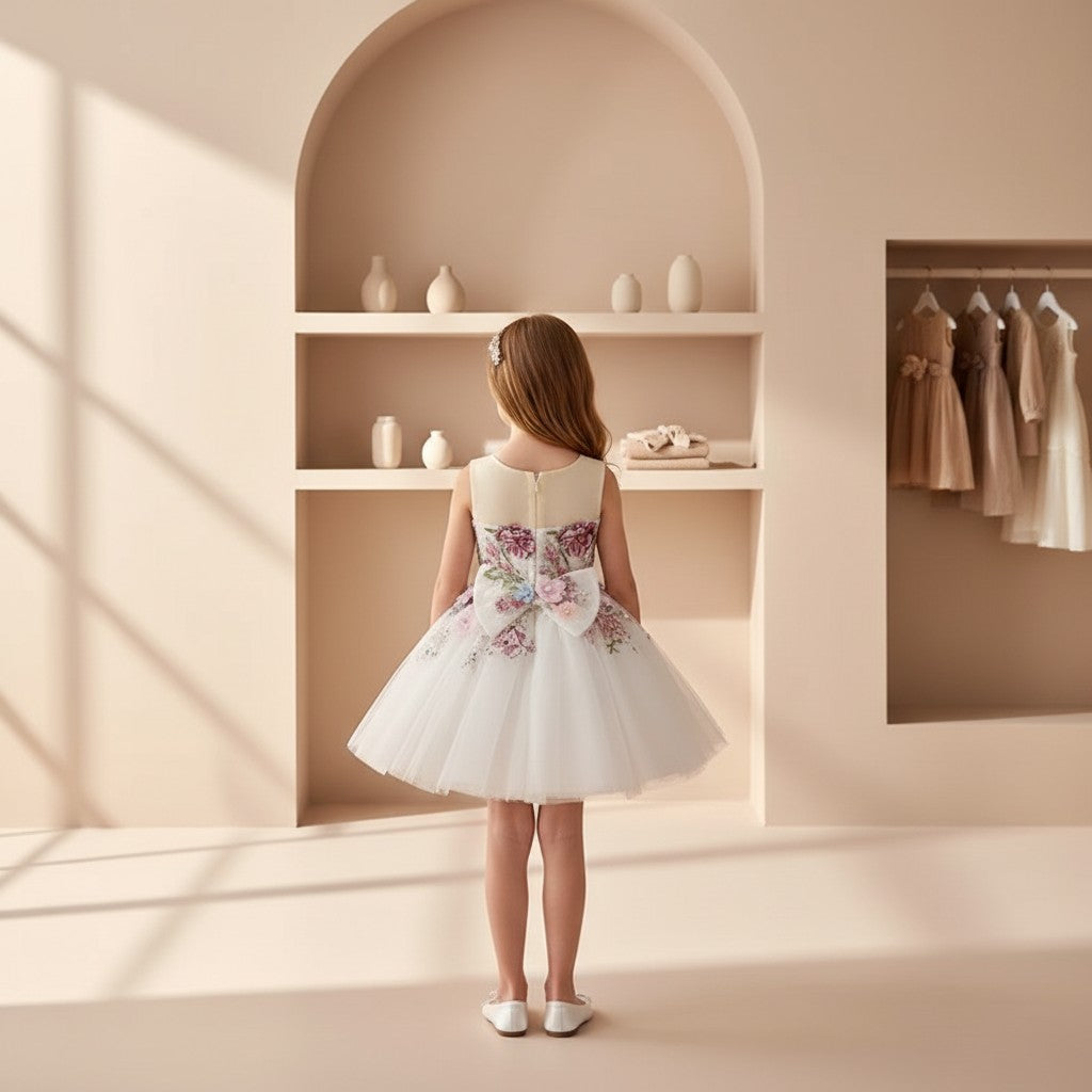 Ivory Blossom Couture Dress