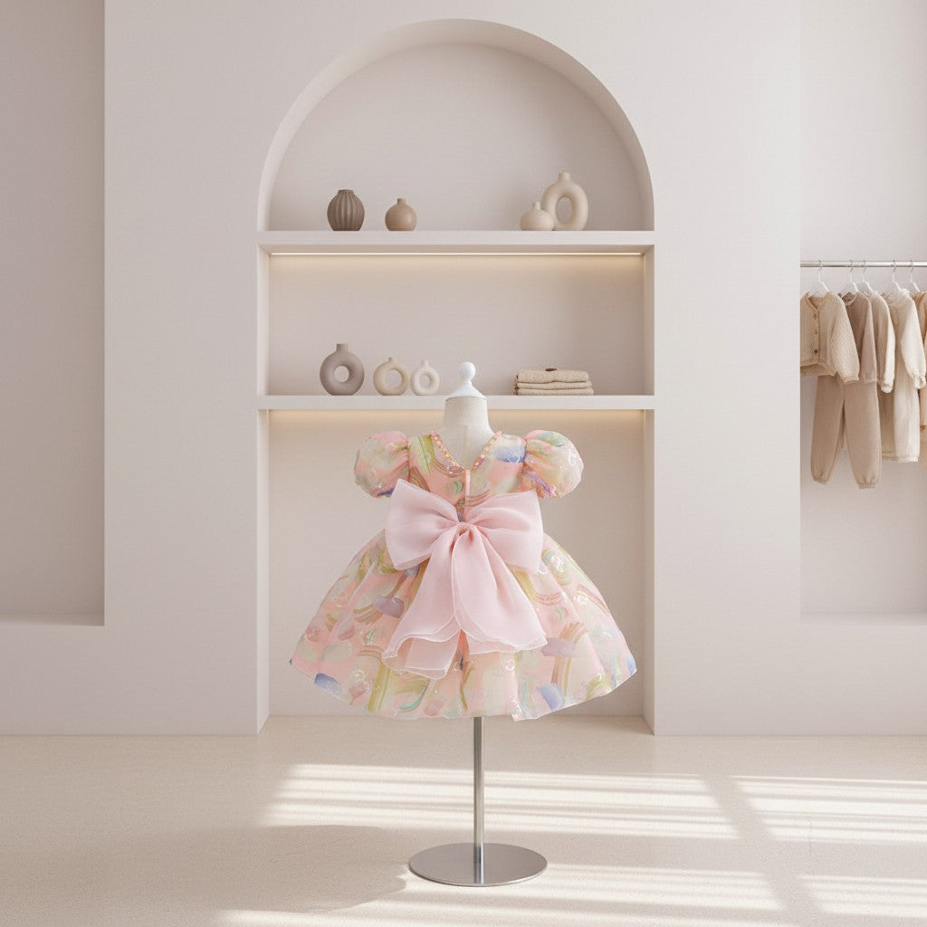 Pastel Petal Princess Dress