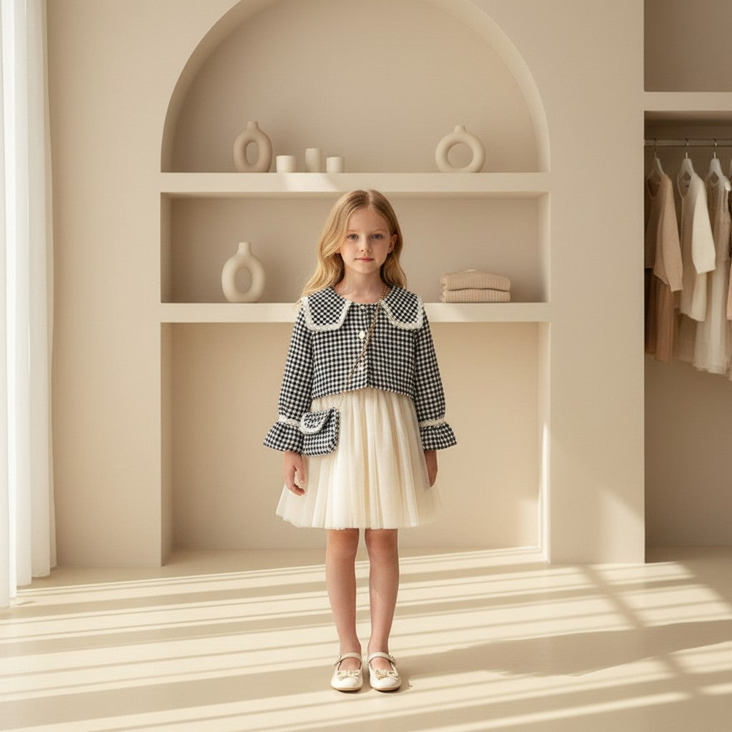 Elara Knit Tulle Set