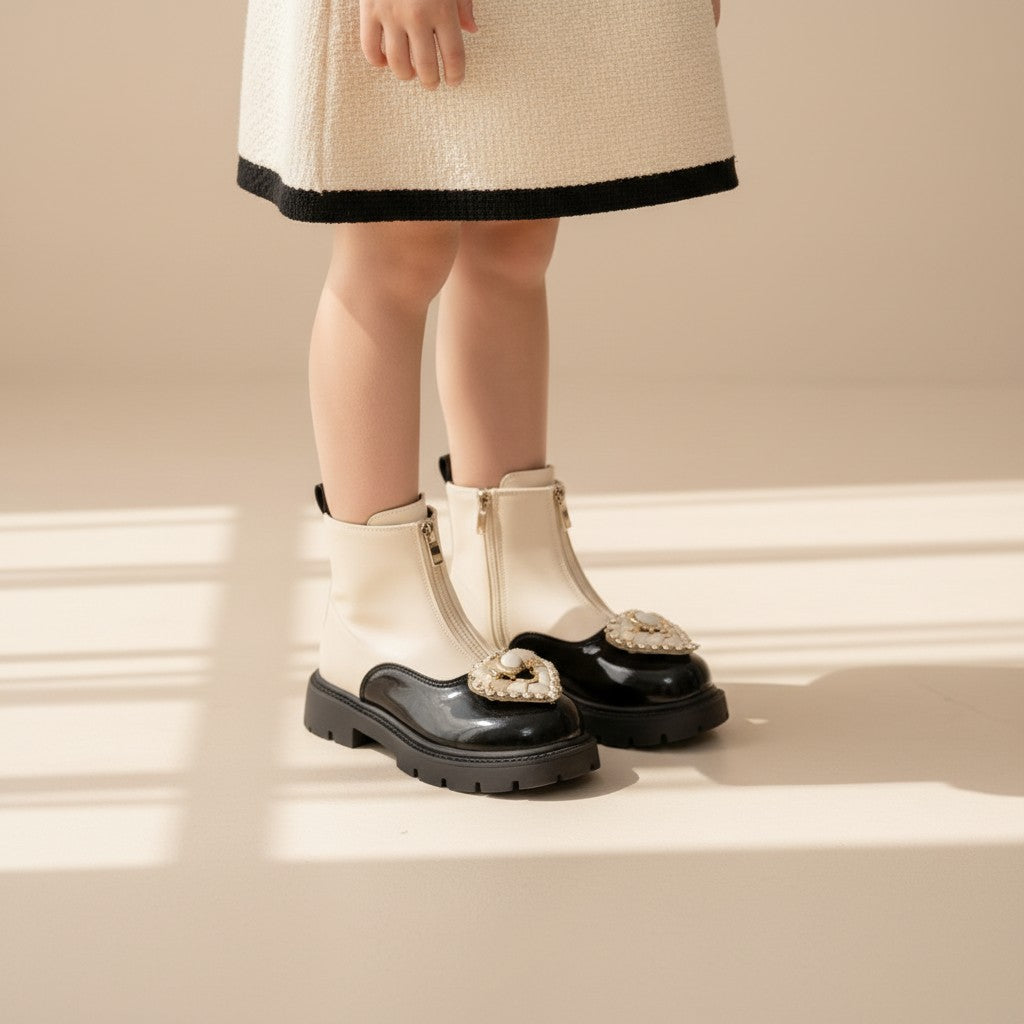 Pearl Heart Luxe Boots