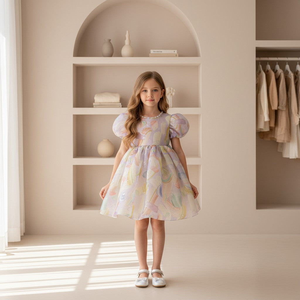 Pastel Petal Princess Dress