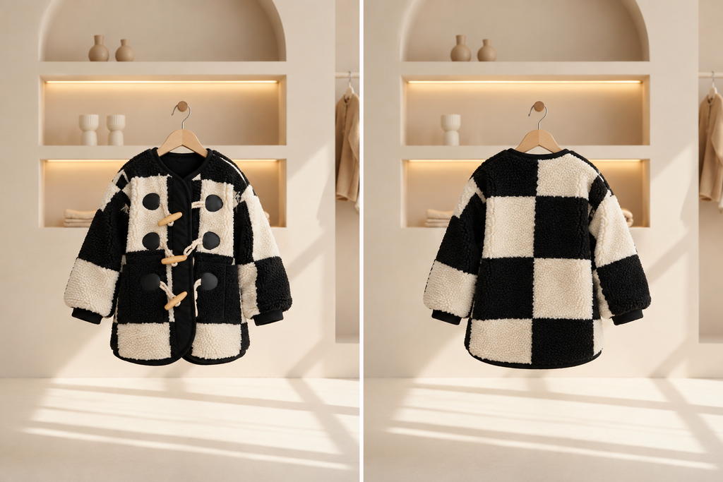 Patchwork Toggle Coat